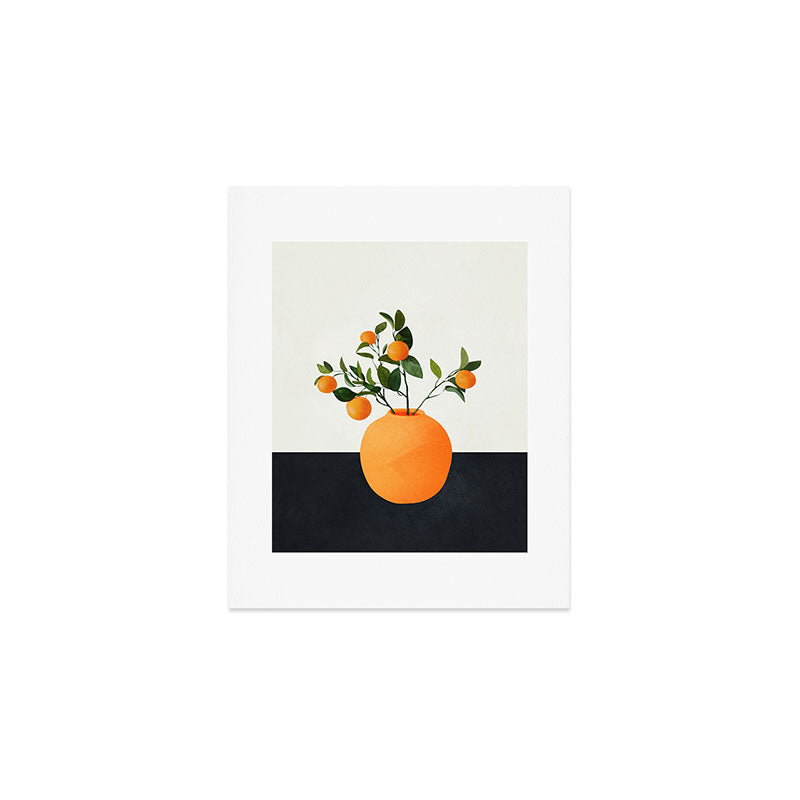  Orange Tree Branch in a Vase 02 Art Print Gallery Image 1