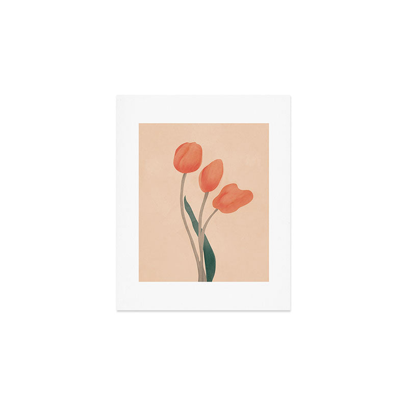 Orange Tulips Art Print Gallery Image 1