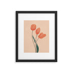 Orange Tulips Framed Art Print Gallery Image 5