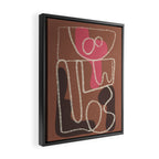 Organic Minimalist Layers 1 Framed Canvas Print Gallery Image 2
