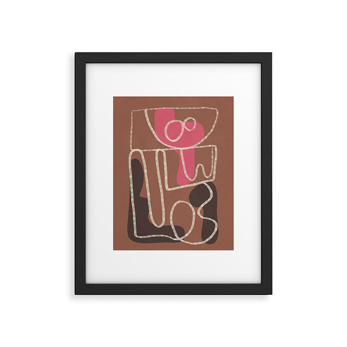 Organic Minimalist Layers 1 Framed Art Print Gallery Image 1