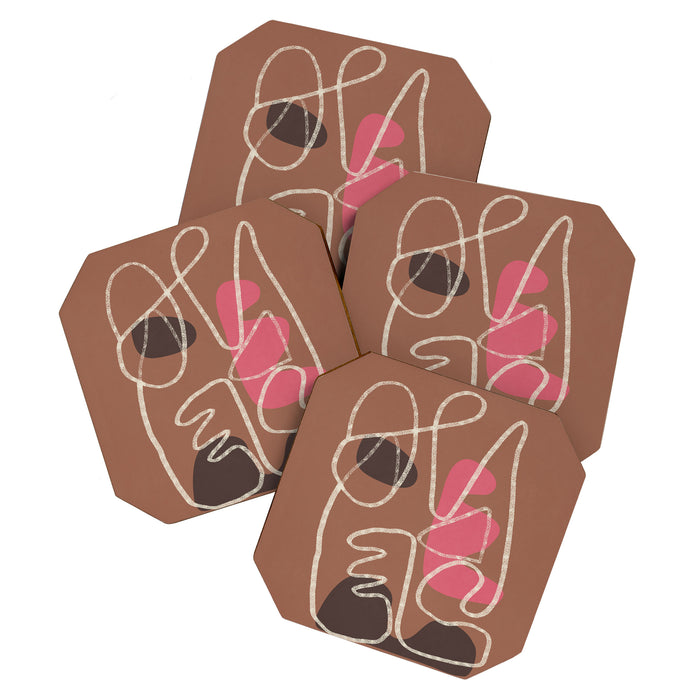 Organic Minimalist Layers 2 Coaster Gallery Image 1