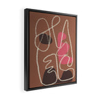 Organic Minimalist Layers 2 Framed Canvas Print Gallery Image 2