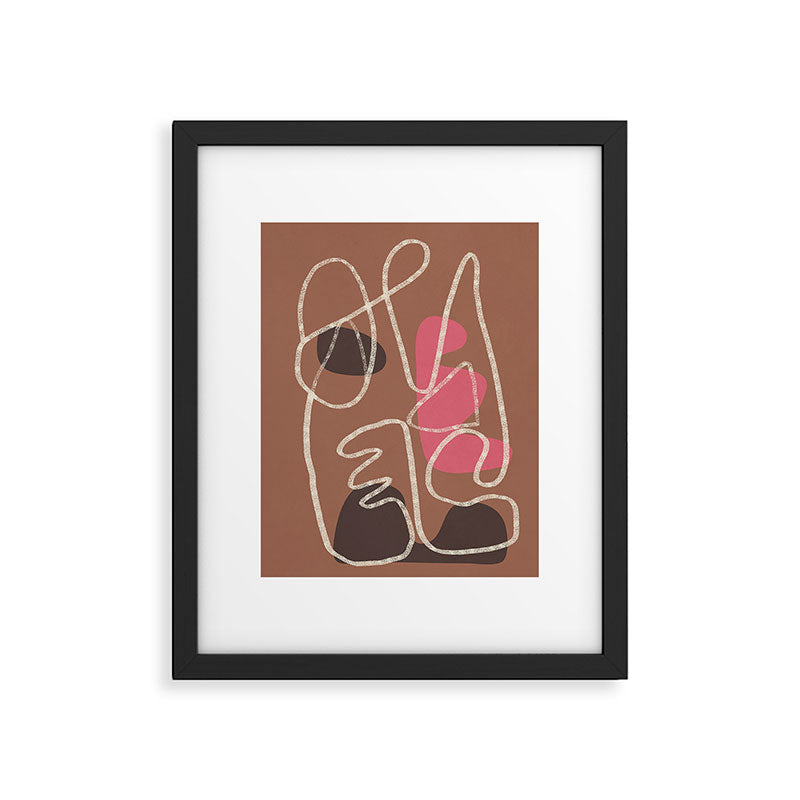 Organic Minimalist Layers 2 Framed Art Print Gallery Image 6