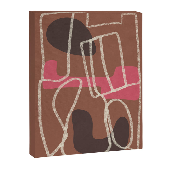 Organic Minimalist Layers 3 Canvas Print Gallery Image 1