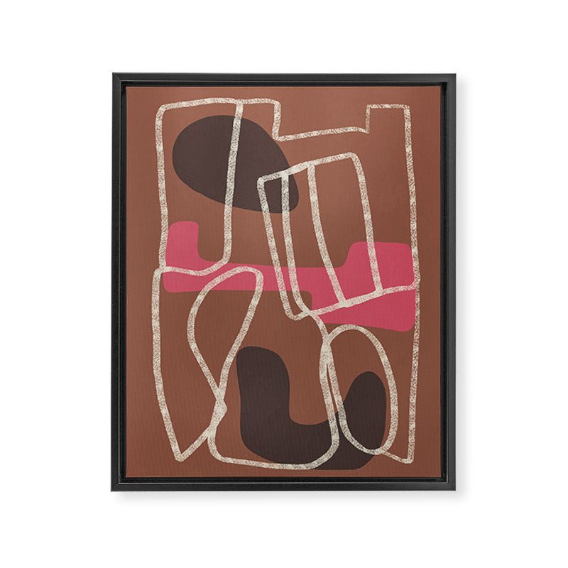Organic Minimalist Layers 3 Framed Canvas Print Gallery Image 8