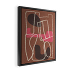 Organic Minimalist Layers 3 Framed Canvas Print Gallery Image 2