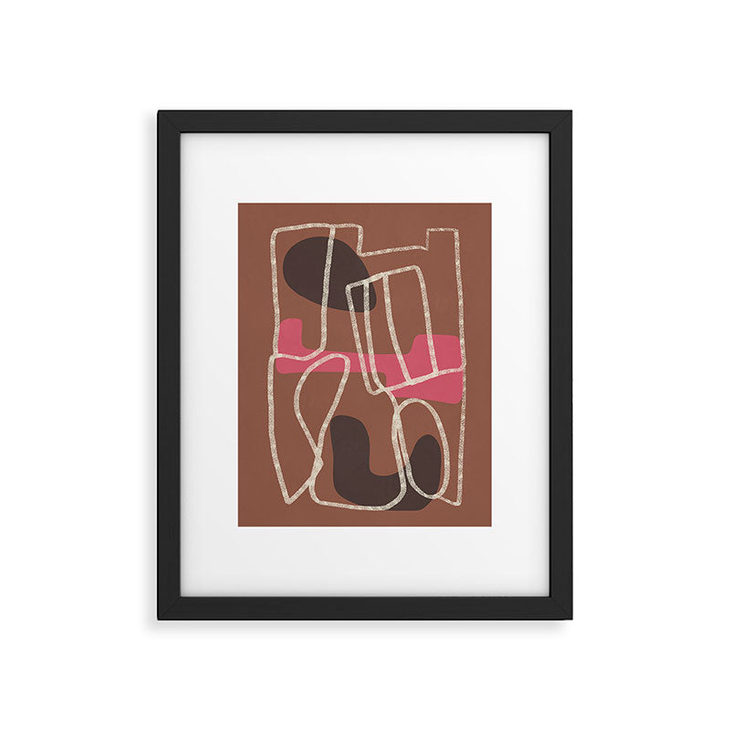 Organic Minimalist Layers 3 Framed Art Print Gallery Image 6