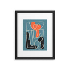 Organic Minimalist Layers 4 Framed Art Print Gallery Image 6
