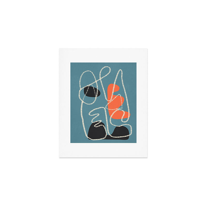 Organic Minimalist Layers 5 Art Print Gallery Image 1