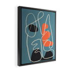 Organic Minimalist Layers 5 Framed Canvas Print Gallery Image 2