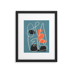 Organic Minimalist Layers 5 Framed Art Print Gallery Image 6