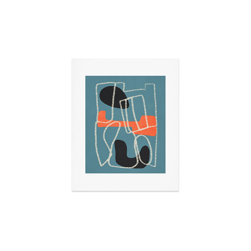 Organic Minimalist Layers 6 Art Print Gallery Image 1