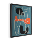 Organic Minimalist Layers 6 Framed Canvas Print Gallery Image 2