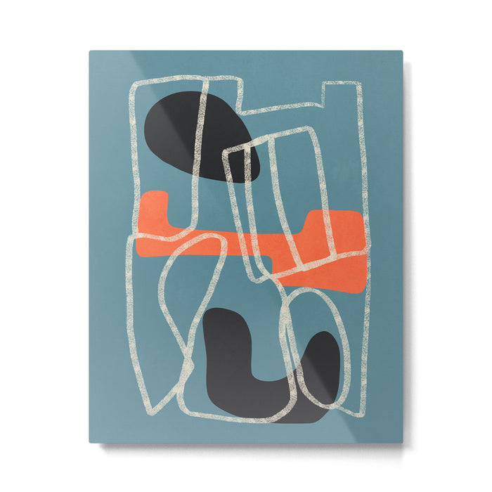Organic Minimalist Layers 6 Metal Print Gallery Image 1