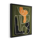 Organic Minimalist Layers 7 Framed Canvas Print Gallery Image 2
