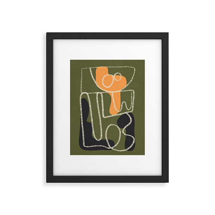 Organic Minimalist Layers 7 Framed Art Print Gallery Image 1