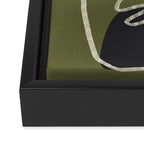 Organic Minimalist Layers 8 Framed Canvas Print Gallery Image 3