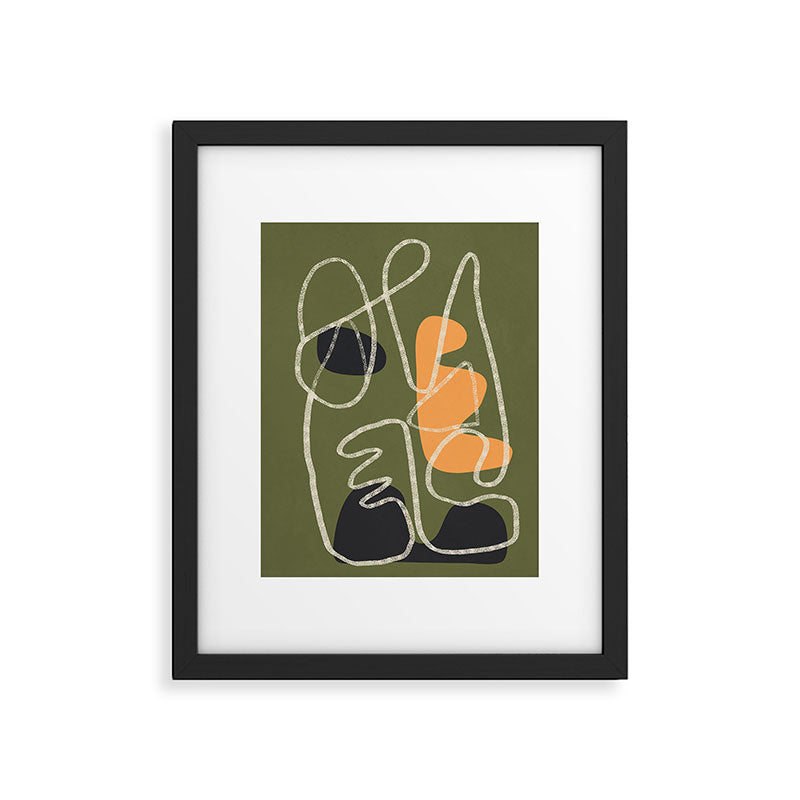 Organic Minimalist Layers 8 Framed Art Print Gallery Image 6