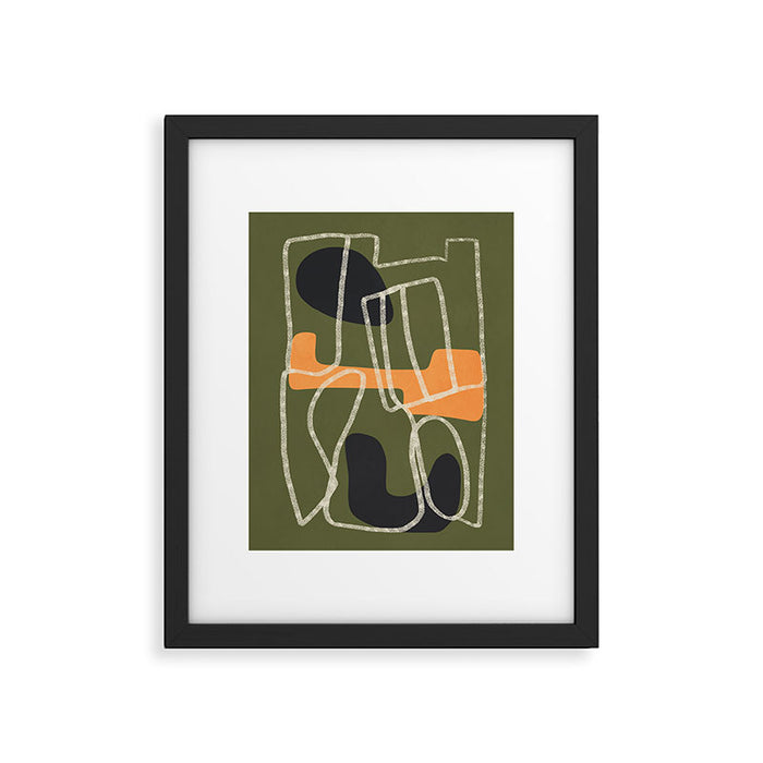 Organic Minimalist Layers 9 Framed Art Print Gallery Image 1