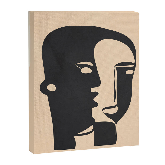 Pair of the Abstract Masks 08 Canvas Print Gallery Image 1