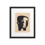Pair of the Abstract Masks 08 Framed Art Print Gallery Image 5