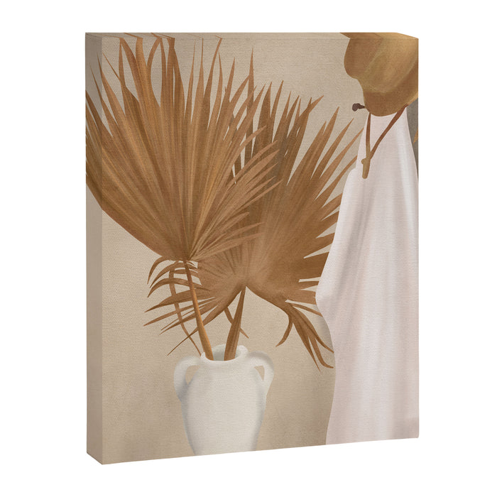 Palm Leaf Decoration Canvas Print Gallery Image 1