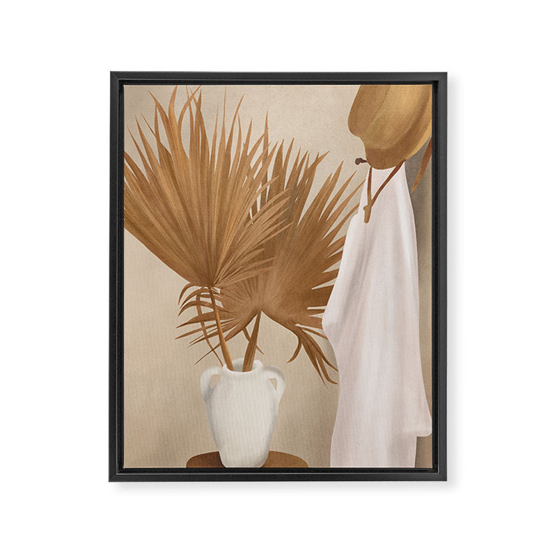 Palm Leaf Decoration Framed Canvas Print Gallery Image 6