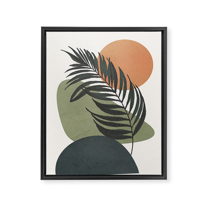 Palm Leaf Framed Canvas Print Gallery Image 1