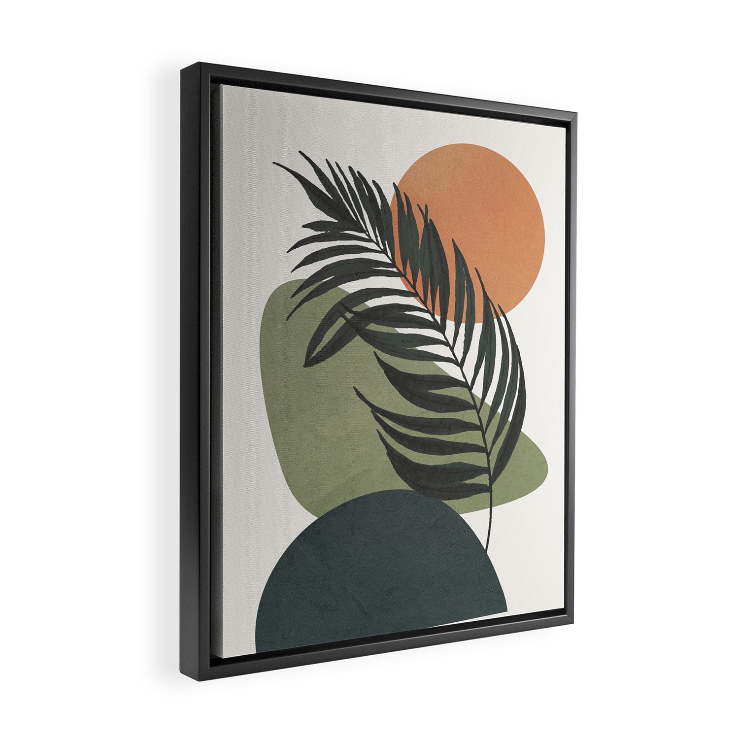 Palm Leaf Framed Canvas Print Gallery Image 2