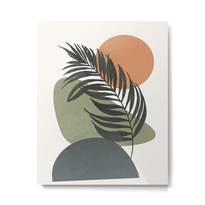 Palm Leaf Metal Print Gallery Image 1
