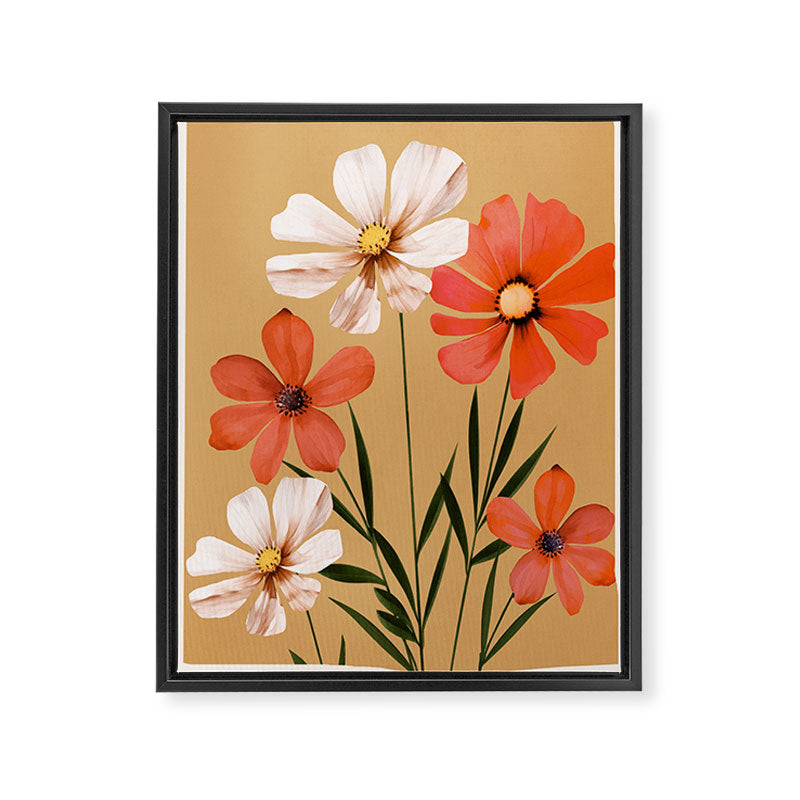 Pastel Petal Symphony Framed Canvas Print Gallery Image 8