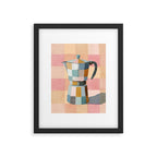 Patchwork Moka Pot Framed Art Print Gallery Image 5