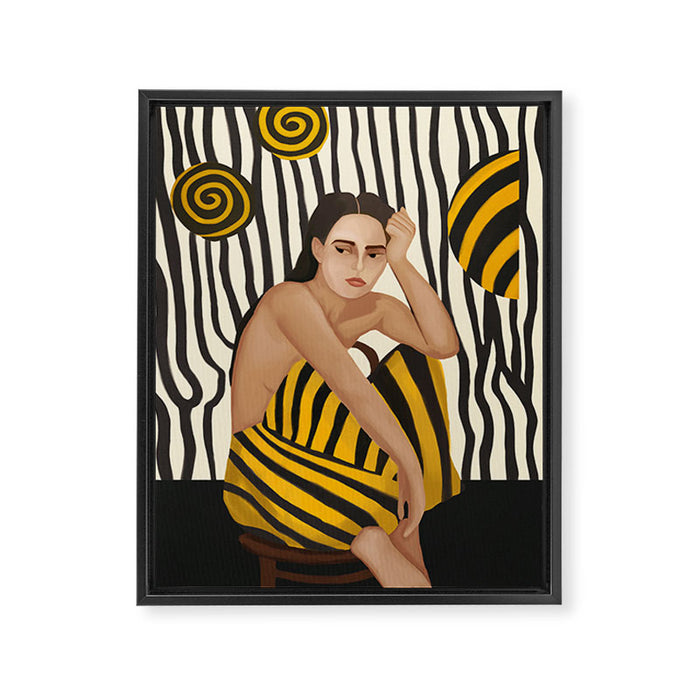 Pattern of Thought Framed Canvas Print Gallery Image 1