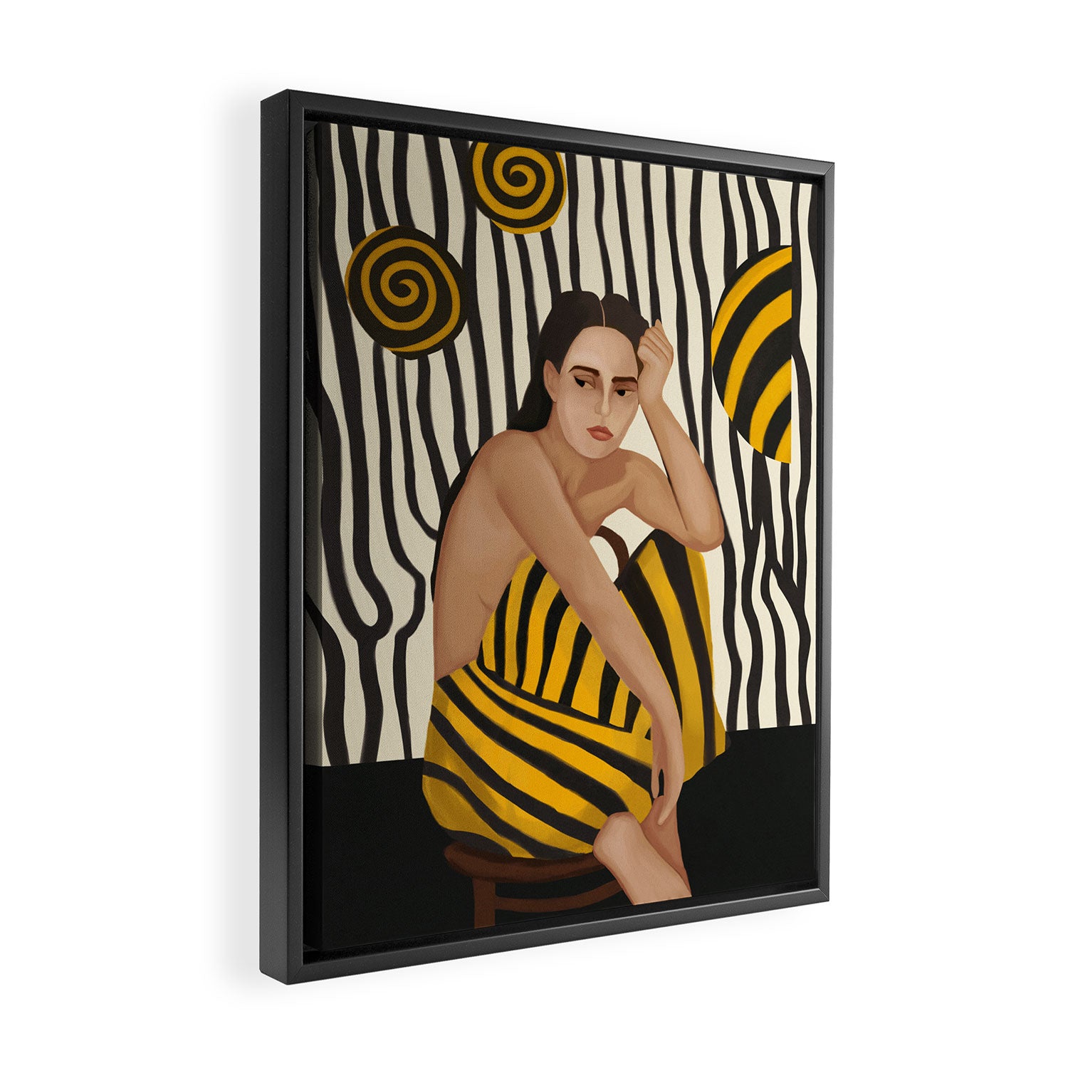 Pattern of Thought Framed Canvas Print Gallery Image 2