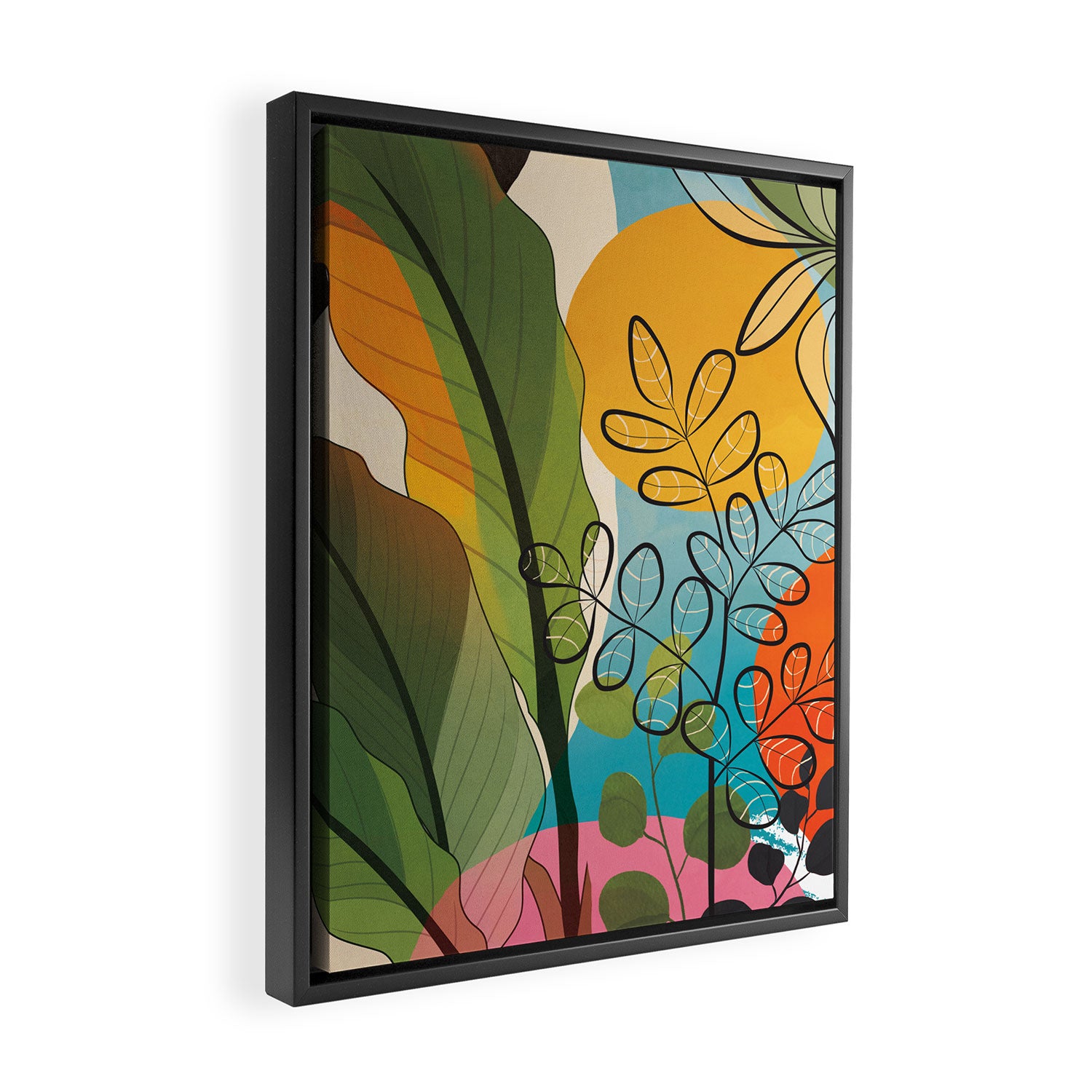 Peaceful Garden Feelings 05 Framed Canvas Print Gallery Image 2