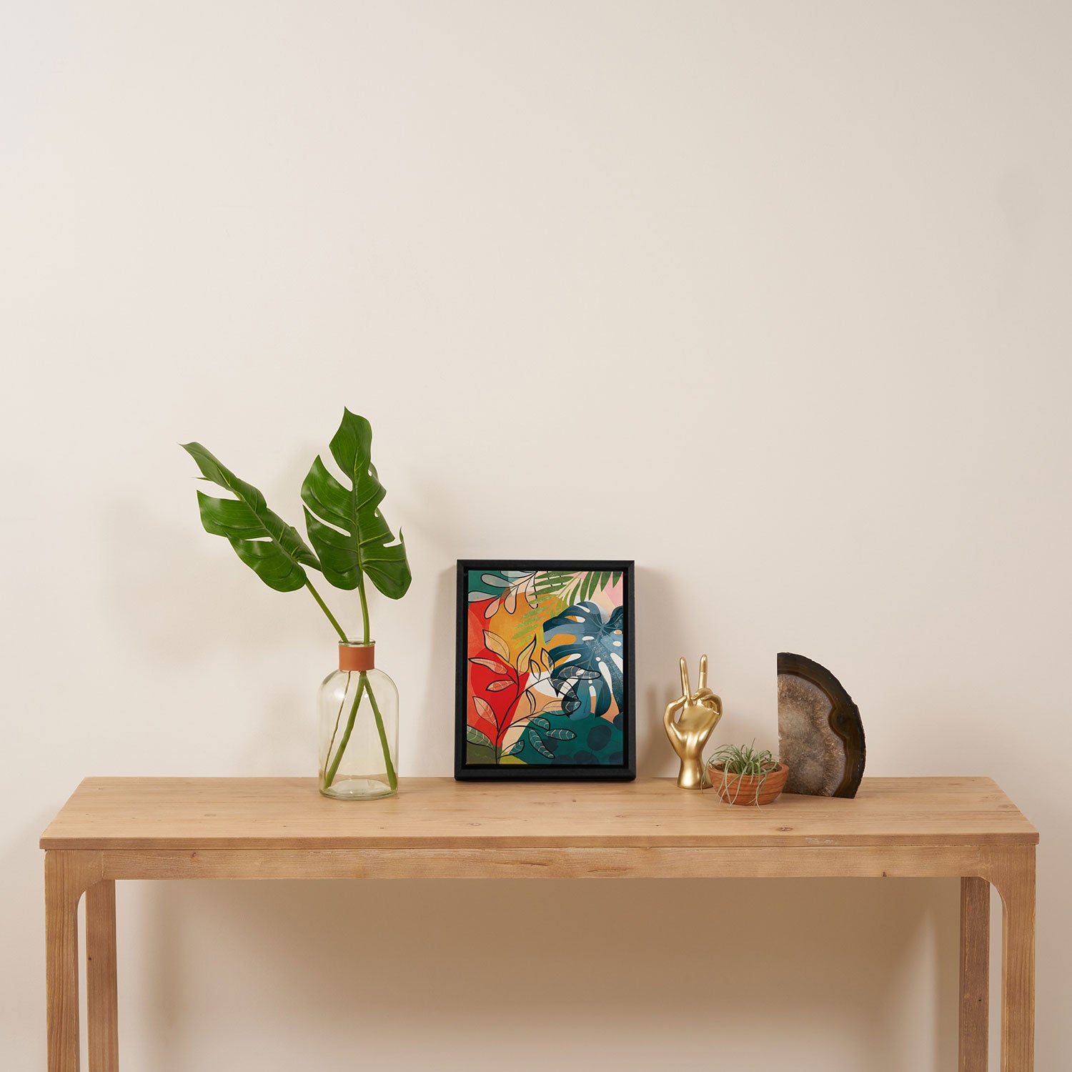 Peaceful Garden Feelings 07 Framed Canvas Print Gallery Image 4