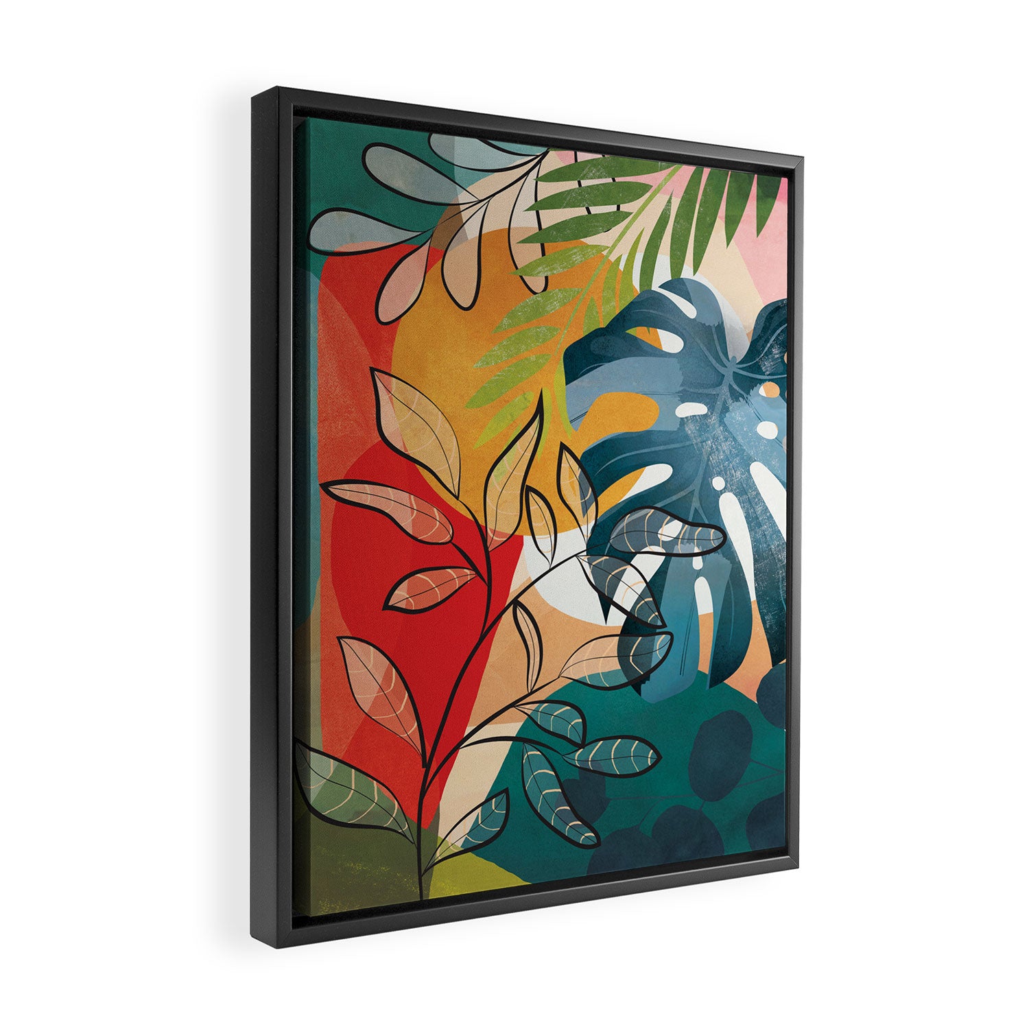 Peaceful Garden Feelings 07 Framed Canvas Print Gallery Image 2