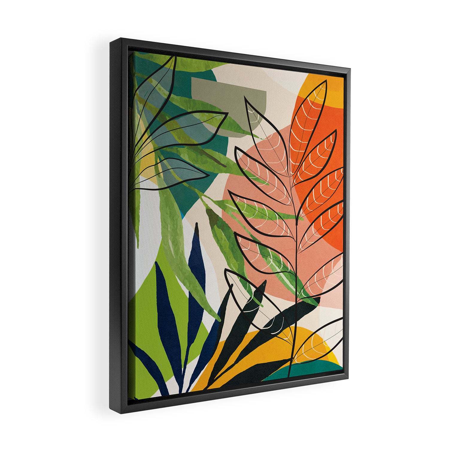 Peaceful Garden Feelings 10 Framed Canvas Print Gallery Image 2