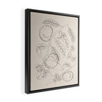 Peaches - Line Art 2 Framed Canvas Print Gallery Image 2