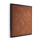 Peaches - Line Art 3 Framed Canvas Print Gallery Image 2
