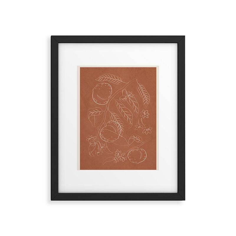 Peaches - Line Art 3 Framed Art Print Gallery Image 5