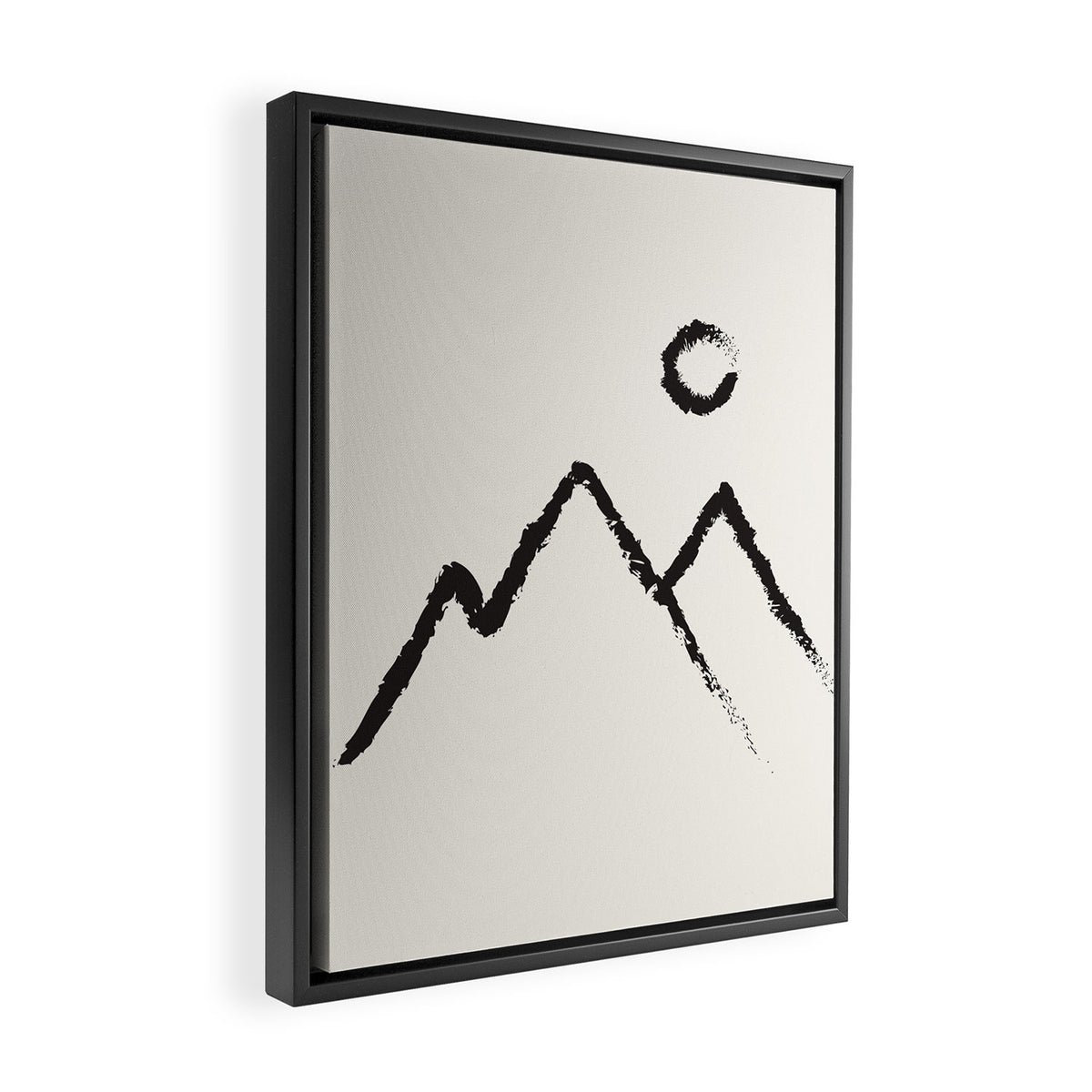 Peaks Framed Canvas Print Gallery Image 2