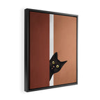 Peeking In Framed Canvas Print Gallery Image 2