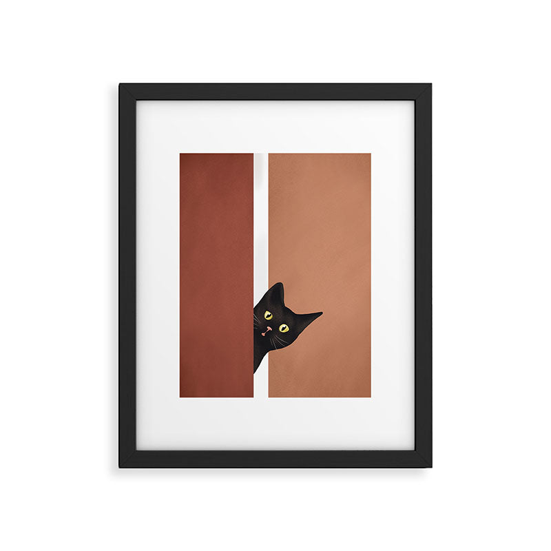 Peeking In Framed Art Print Gallery Image 4