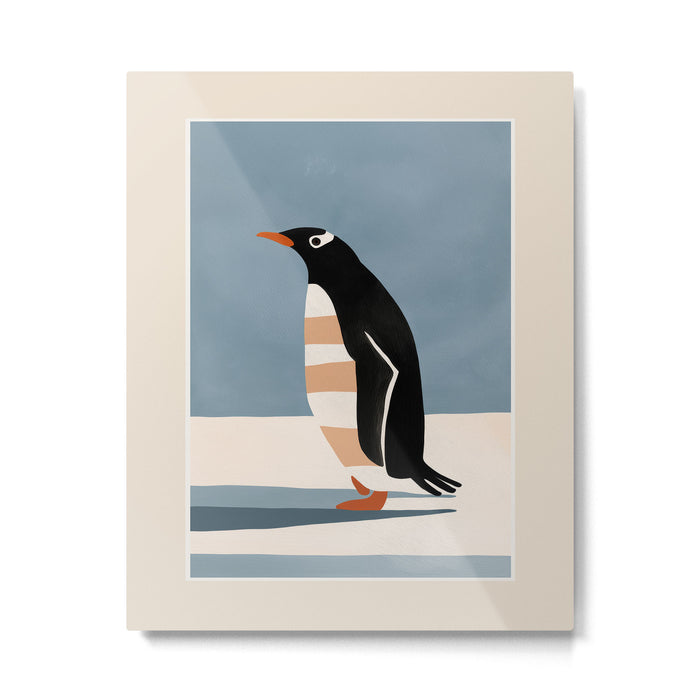 Penguin on Ice Metal Print Gallery Image 1