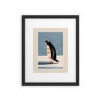 Penguin on Ice Framed Art Print Gallery Image 5
