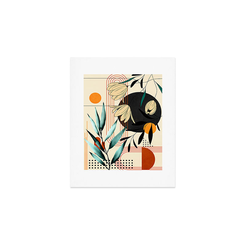 Petals Garden Geometry 1 Art Print