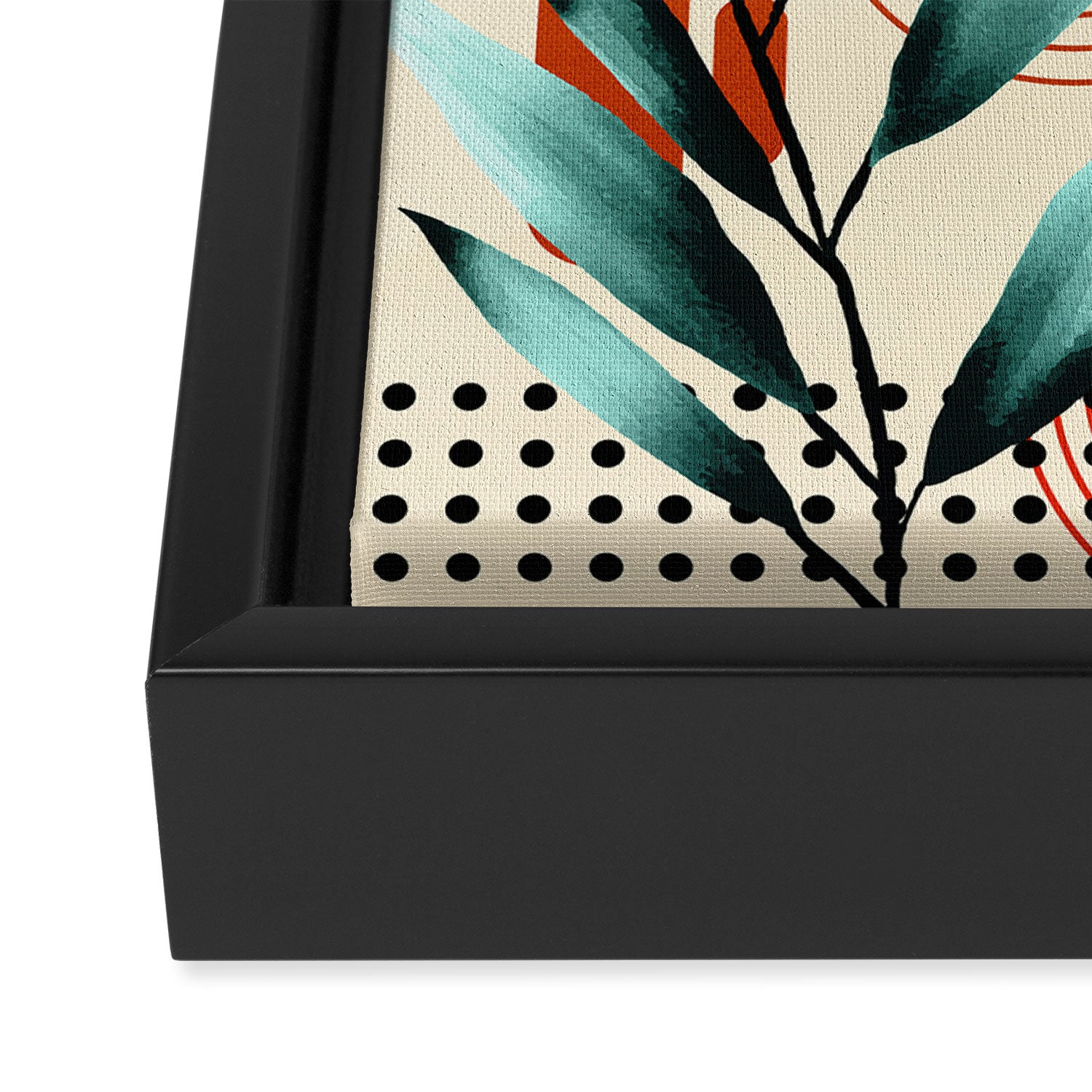 Petals Garden Geometry 1 Framed Canvas Print Gallery Image 3