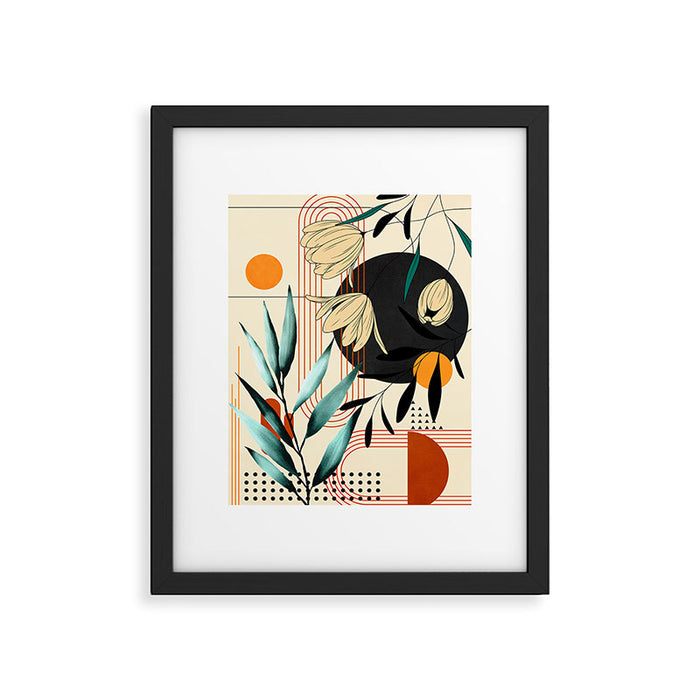 Petals Garden Geometry 1 Framed Art Print Gallery Image 1